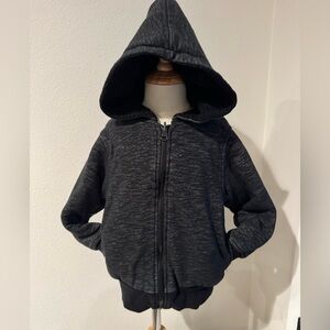 Arizona Black and gray woolly reversible sweatshirt size 4/5